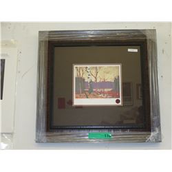 Framed Group of Seven print: "Big Birch"