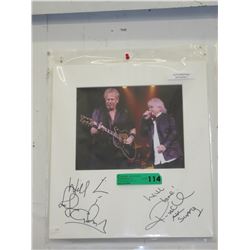Autographed Concert photo - Air Supply
