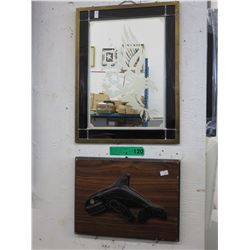 Eagle wall mirror & 1st Nation wall plaque