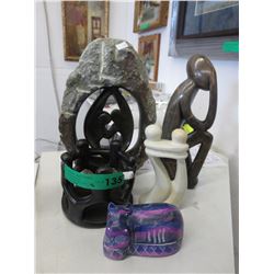 5 Carved stone decorations