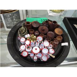 50 Miniatures - wood & metal - approximate count