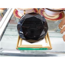 Giant black glass decorative "Diamond"