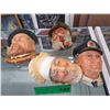 Image 1 : 4 Bosson's hand painted character wall masks
