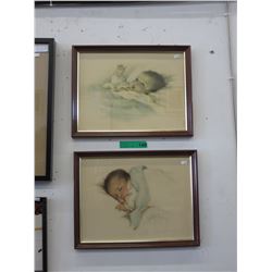 2 Vintage Bessie Pease Gutmann prints