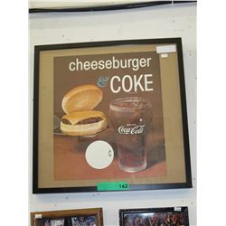 Vintage original Coke Restaurant Diner poster