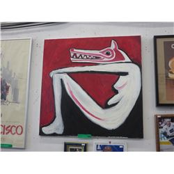 Original acrylic painting on stretched canvas
