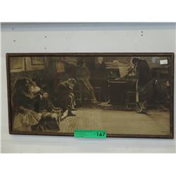 Vintage framed L. Bolontmeri French print