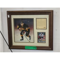 Framed Pavel Bure memorabilia