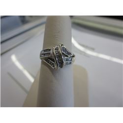 10KT White Gold & Diamond ring