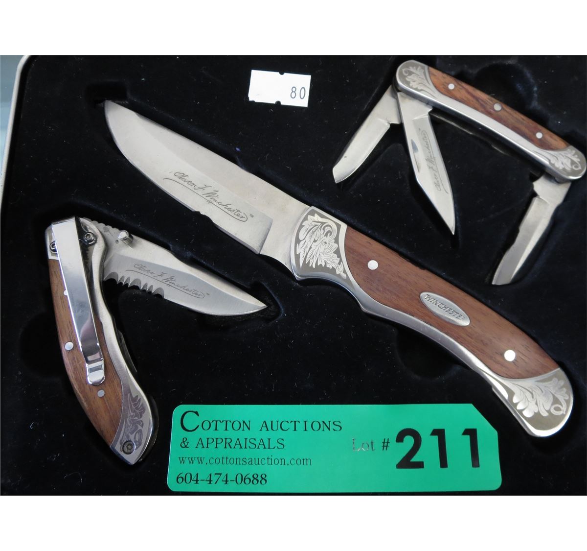Winchester commemorative knife set