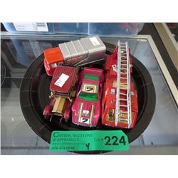 4 Matchbox/Lesney scale model vehicles