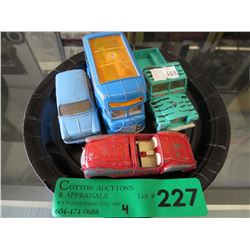 4 Vintage Corgi scale model vehicles