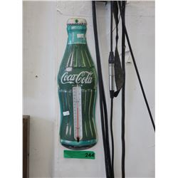 Tin Coca-Cola thermometer