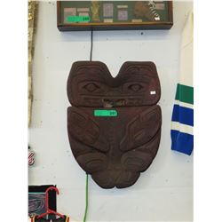 Leo Compain hand carved wall plaque