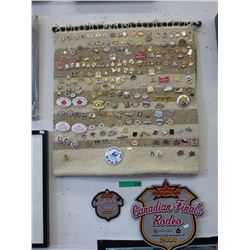 Collection of rodeo pins & patches