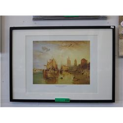 Framed Turner print