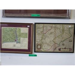 2 Maps - French & German
