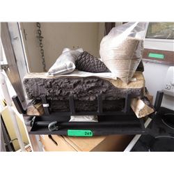 New vented gas log fireplace insert
