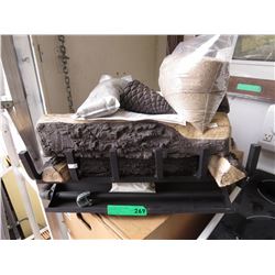 New vented gas log fireplace insert