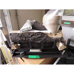 New vented gas log fireplace insert
