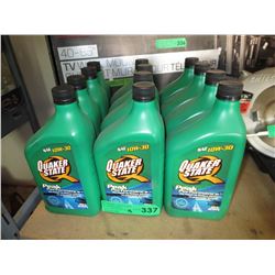 12 x 946 ml bottles of 10W-30 motor oil