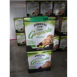 2 Cases of Jordan's Organic granola