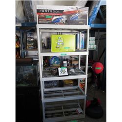 Hard plastic shelving