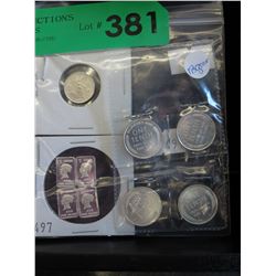 18 Grams of .999 fine silver - bars & rounds