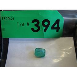 2.9 CT Faceted Emerald gemstone