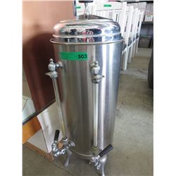 Vintage industrial coffee urn