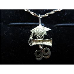 10 KT Yellow Gold chain w/ graduation pendant