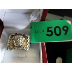 Sterling Silver ring with 4 corner accent stones