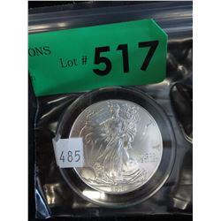 2014 USA Liberty $1 coin - 1 oz. .999 silver