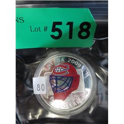 2009 Canadian $20 Montreal Canadians coin
