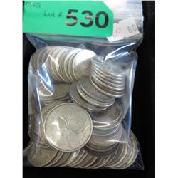 60 Canadian Silver quarters - 1940-60's