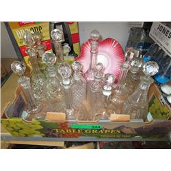 Vintage glass or crystal decanters