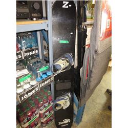 Used snowboard with bindings.