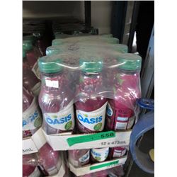 3 Cases of Oasis grape/cherry juice