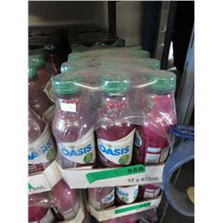 3 Cases of Oasis grape/cherry juice