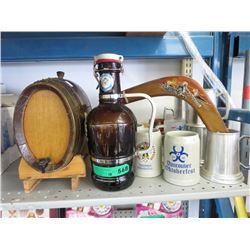Vintage bar ware plus steins