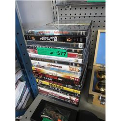 40 DVD movies - approx. count.