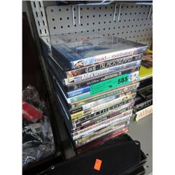 40 DVD movies, approx. count
