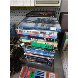 40 DVDs, approx. count