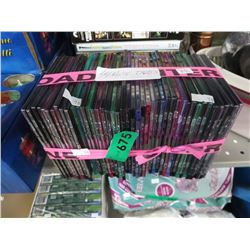 44 DVD movies, approx. count
