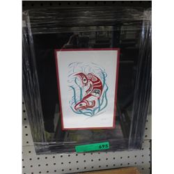 Framed Richard Shorty print "Salmon Eagle'