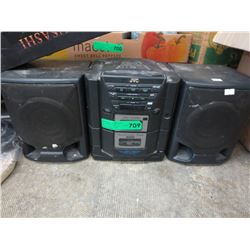 JVC portable stereo with double cassette deck