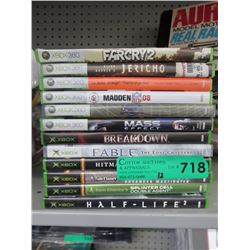 12 XBOX  & XBOX 360 games, approx. count