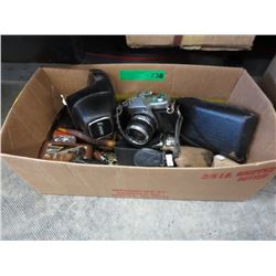 Vintage camera, clocks & collectibles