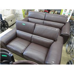 NEW - 2 Piece leather living room suite