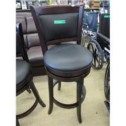 NEW - Swivel bar stool, solid back